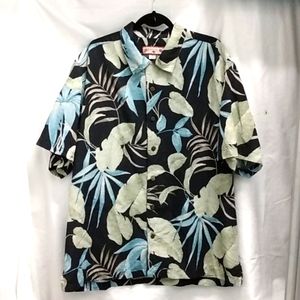 Caribbean Joe Silk Hawaiian Shirt XL